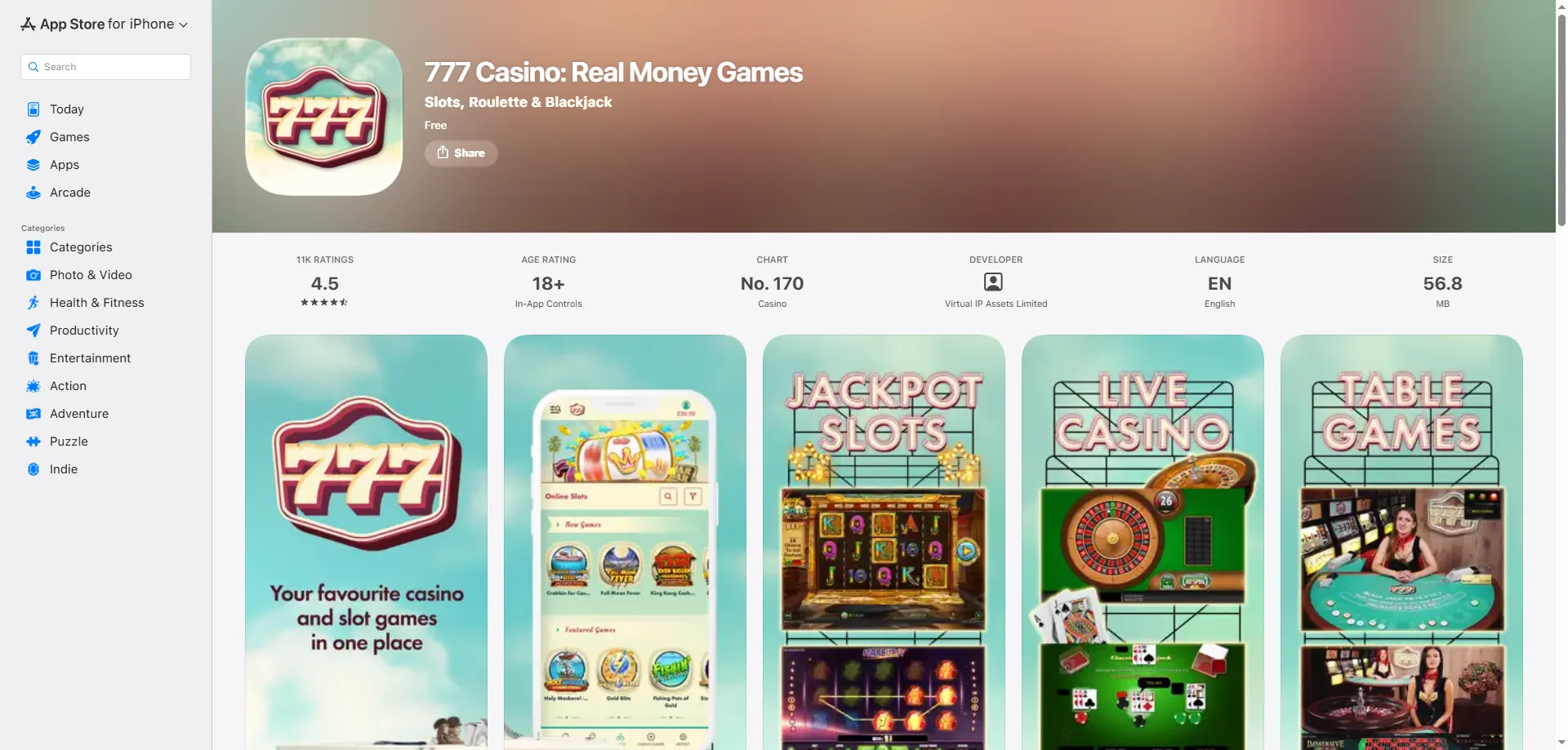 777 Casino featured slot games — top titles from leading providers