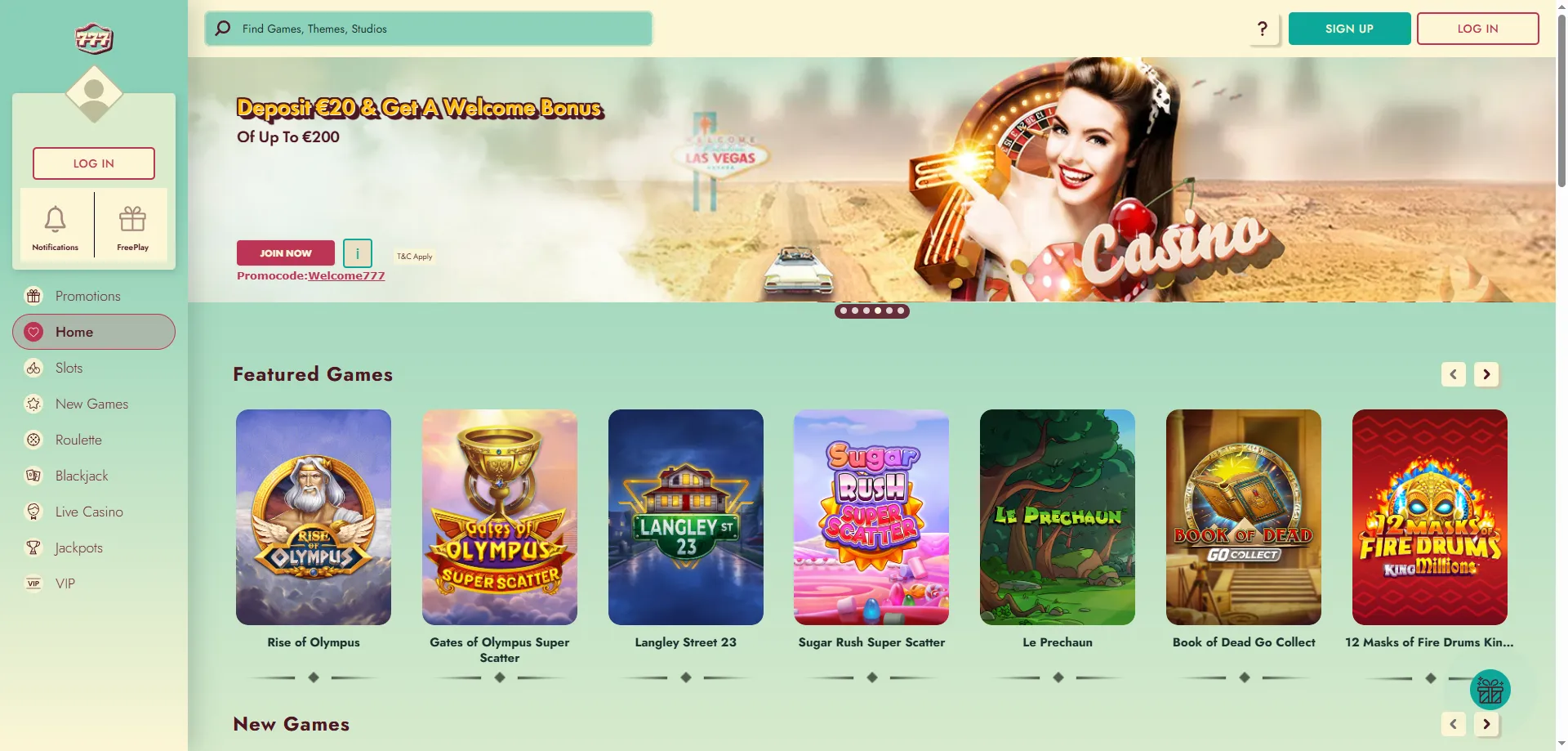 777 Casino overview — established platform owned by 888 Holdings